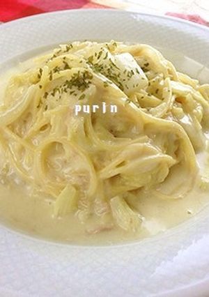 シーチキンと白菜の豆乳クリームパスタ-レシピのメイン写真