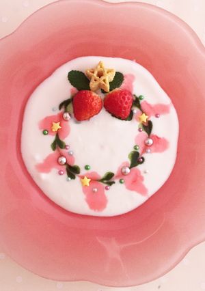 ブルガリアヨーグルト☆クリスマスリース-レシピのメイン写真
