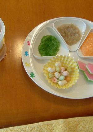 ひな祭り用離乳食♪-レシピのメイン写真