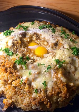 ホットプレートでカレー焼きドリア-レシピのメイン写真