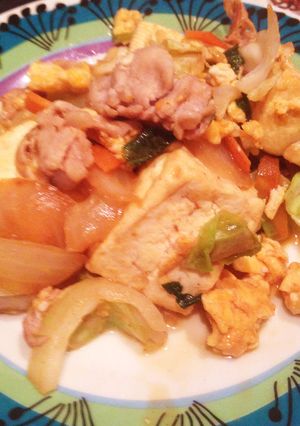 カット野菜で!ズボラ豆腐チャンプルー-レシピのメイン写真