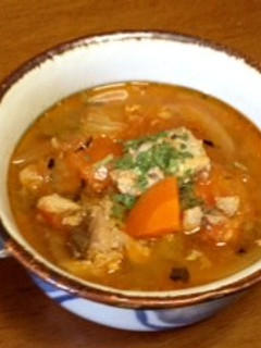 体に優しいサバ缶とトマトのスープ-レシピのメイン写真