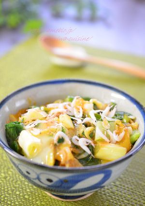 アミ海老と葱のスタミナアップ愛情丼ぶり！-レシピのメイン写真