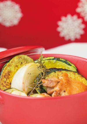 黒皮かぼちゃとチキンのオーブン焼き-レシピのメイン写真