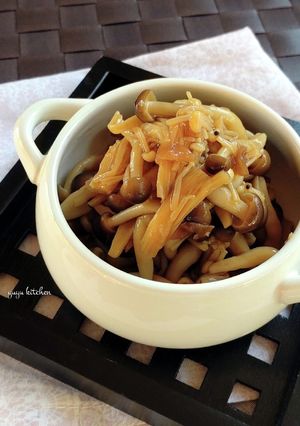 レンジで簡単☆きのこの佃煮・梅風味。-レシピのメイン写真