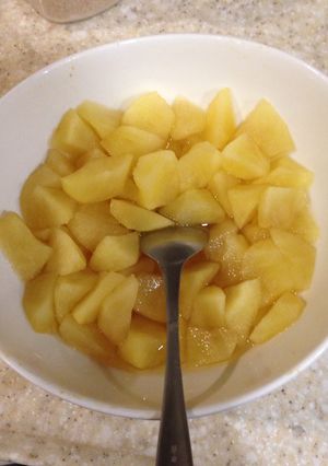 レンジで簡単りんごのコンポート-レシピのメイン写真
