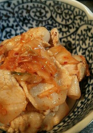 キムチ使い切り！豚肉のキムチ和え-レシピのメイン写真