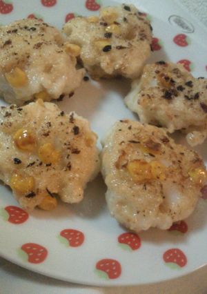 子供も大好き☆コーンいり魚のすりみ揚げ-レシピのメイン写真