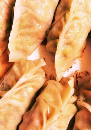 ★羽根つきジューシー餃子木の葉包み50個-レシピのメイン写真