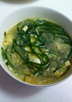 切り昆布と白菜のかき玉スープ-レシピのメイン写真