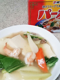 パーポーで簡単!豆腐の中華煮-レシピのメイン写真