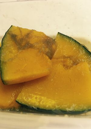 レンジでとろろ昆布だけで！かぼちゃの煮物-レシピのメイン写真