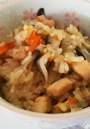 本格もっちもち♪具沢山のたきこみご飯-レシピのメイン写真
