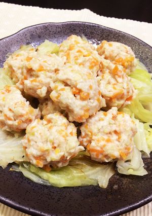 子供の野菜嫌いを克服☆お野菜の肉だんご♫-レシピのメイン写真