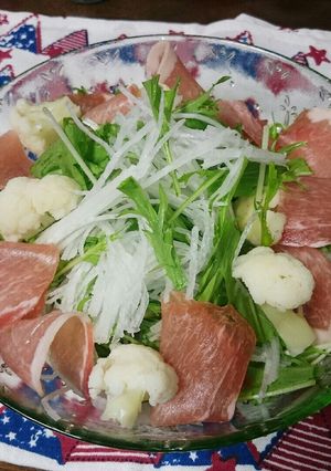 野菜を食べよう♡水菜と大根のサラダ-レシピのメイン写真