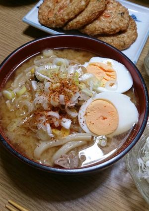 お野菜たっぷり(*^^*)もろみうどん♪-レシピのメイン写真