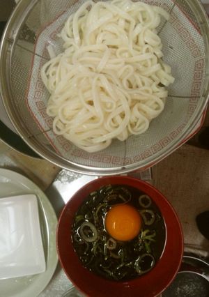 簡単！自家製の麺つゆ　釜揚げうどん-レシピのメイン写真