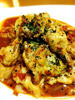 手羽元とキャベツのトマト煮込み♪-レシピのメイン写真