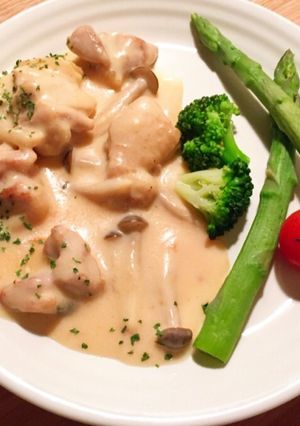 ＊チキンのクリームソース煮-レシピのメイン写真