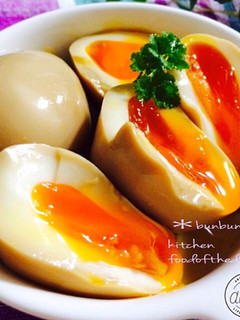 黄身とろ〜り♡モテモテ味付け卵♪-レシピのメイン写真
