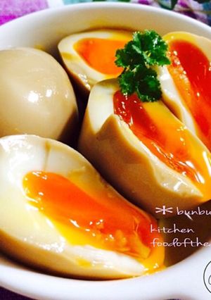 黄身とろ〜り♡モテモテ味付け卵♪-レシピのメイン写真