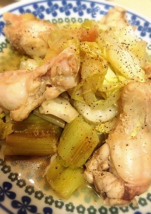 簡単☆ピリッと♪白菜と鶏肉と葱塩いため-レシピのメイン写真