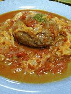 ◆ハンバーグとまとソース煮◆-レシピのメイン写真