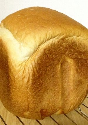 HB☆湯種でしっとり早焼き食パン　-レシピのメイン写真