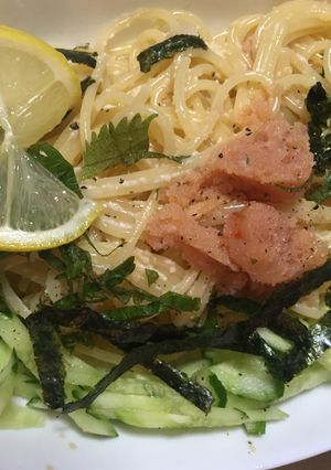 明太子スパゲティ-レシピのメイン写真