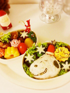 スヌーピーサンタさん弁当~♪-レシピのメイン写真