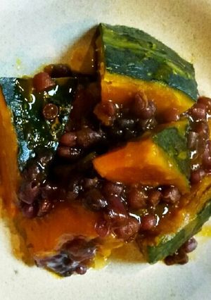 ねっとりホクホク南瓜と小豆のいとこ煮-レシピのメイン写真