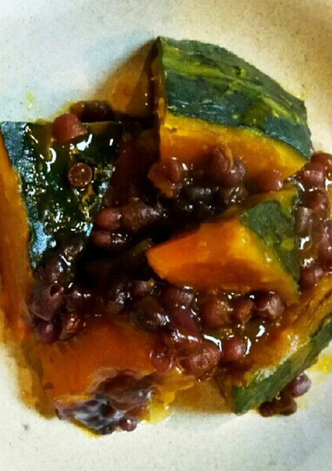 ねっとりホクホク南瓜と小豆のいとこ煮-レシピのメイン写真