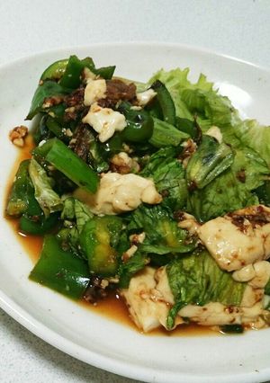チャーハンの素で豆腐炒め-レシピのメイン写真