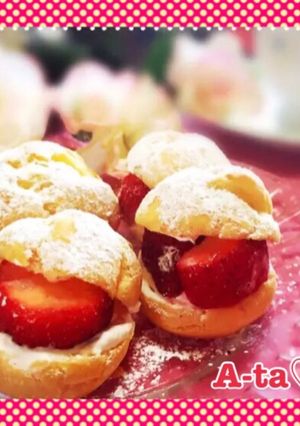 簡単 材料4つ！超膨らむ♡ｼｭｰｸﾘｰﾑ-レシピのメイン写真