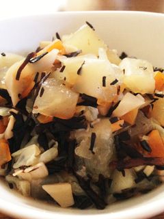大根と舞茸のひじき煮 離乳食後期-レシピのメイン写真