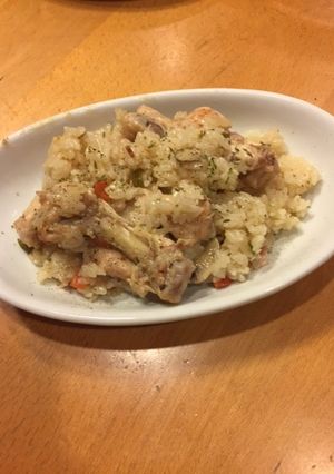 炊飯器に投げ込んだだけのチキンリゾット-レシピのメイン写真
