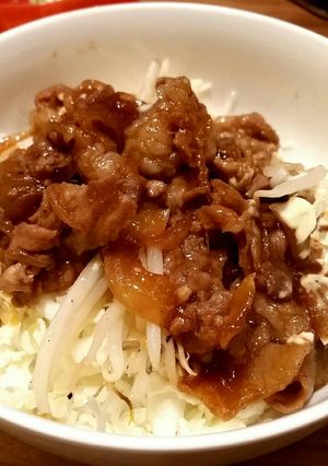 豚こま肉でガッツリトンテキ丼-レシピのメイン写真