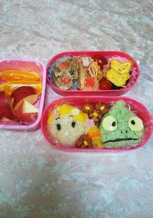 キャラ弁☆ツムツム ラプンツェル 他-レシピのメイン写真