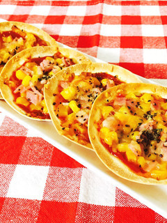 餃子の皮で♪おつまみピザ-レシピのメイン写真