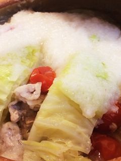 野菜たっぷりの長芋とろろ鍋-レシピのメイン写真