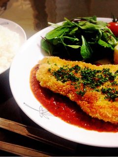 フライパンで簡単!ミラノ風カツレツ♪-レシピのメイン写真