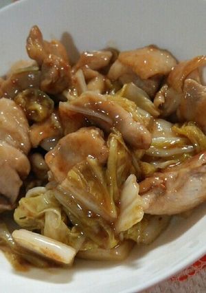 鶏肉と白菜のオイスター炒め-レシピのメイン写真