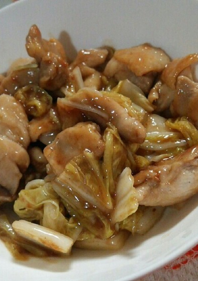 鶏肉と白菜のオイスター炒め-レシピのメイン写真