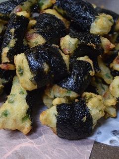 ストウブで揚げ物ふわふわ山芋の海苔巻揚げ-レシピのメイン写真