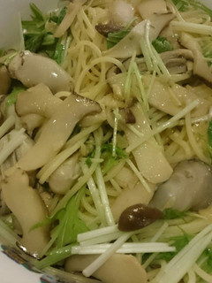 牡蠣と水菜の和風スパゲティ-レシピのメイン写真