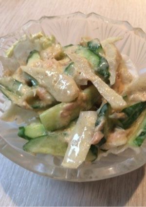 ごぼうときゅうりツナカレー味サラダ-レシピのメイン写真