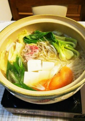 超簡単鍋(味噌ラーメンスープっぽい味)-レシピのメイン写真