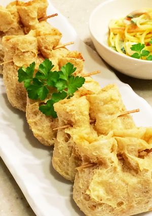 油揚げに肉じゃが入れて揚げました♬-レシピのメイン写真