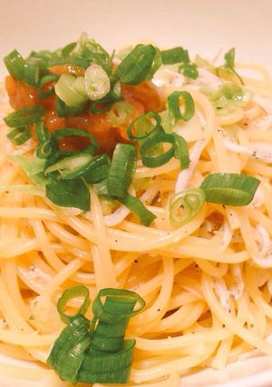 しらすとキャベツと梅のパスタ-レシピのメイン写真