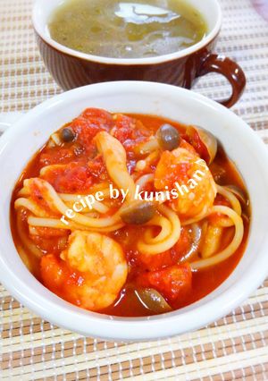 トマトたっぷりパスタ♪-レシピのメイン写真